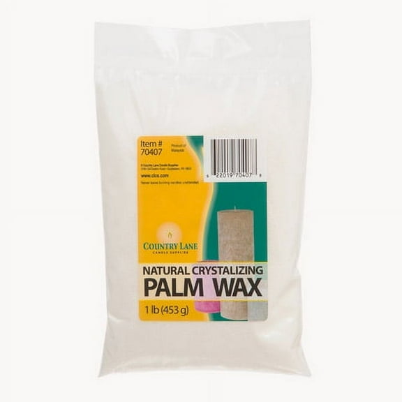 Country Lane Palm Wax: Candle Supplies, Natural Crystalizing, 1 Pound