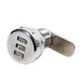 thumbnail image 5 of Cerradura codificada, aleación de zinc, combinación de código de 3 dígitos, gabinete de levas, plata Conveniente contraseña, cerradura codificada de seguridad(12~16mm), 5 of 8