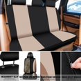 thumbnail image 3 of chalian 47 Pcs Car Seat Cover Full Set Car Accessories for Front Rear Seat Fluffy Steering Wheel Cover Belt Automotive Floor Mats Air Conditioner Decoration Strip(Beige), 3 of 13
