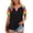 Black, variant on Womens Plus Size Tops Summer Raglan Short Sleeve V Neck Leopard Print Color Block Casual T Shirts