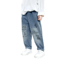 thumbnail image 4 of 1-6Y Spring and Autumn Kid's Jeans Boys' Cartoon Print Denim Pants Girls' Casual Trousers Children's Clothing, 4 of 6