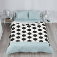thumbnail image 4 of Black White Soccer Theme Football Throw Blanket Soft Bed Bedding Warm Cozy Plush Flannel Fleece Blankets Gifts for Boys Teens Men, Sofa Couch Bedroom Home Decor, 80"x60", 4 of 6