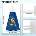 thumbnail image 7 of ZIATUBLE Christmas Santa Claus Hanging Hand Towels Absorbent Hanging Kitchen Dish Towel Easy to Clean Bathroom Hand Bath Towel Lightweight Kitchen Hand Towels and Washcloths, 7 of 7