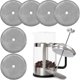 thumbnail image 1 of Filtro de repuesto para prensa francesa Filtro de prensa de café de 4 pulgadas malla de acero inoxidable reutilizable para cafeteras de té de prensa francesa de 34oz/1000ml 6pcsA Kuyhfg Bienvenido a Kuyhfg, 1 of 4