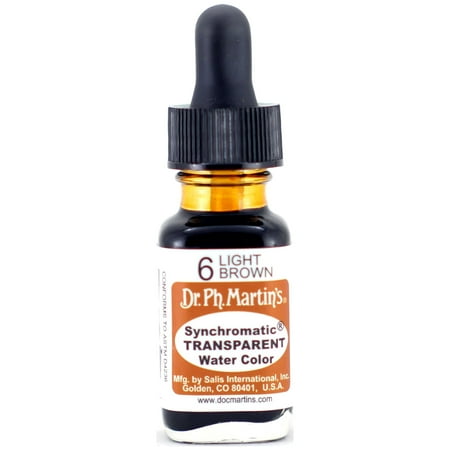 UPC: 0090385406504 | Dr. Ph. Martin s Synchromatic Transparent Water Color  0.5 oz  Light Brown (6)