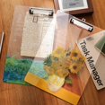 thumbnail image 2 of Art Theme Bill Clipboard Memo Pad Clip Board Loose-leaf Notebook File Floder Writing Clamps Paper Holder Test Paper StorageCN He Qiyong unisex, 2 of 2