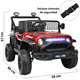 thumbnail image 4 of Montable Electrico Camioneta para Niños con Luz y Sonido 12v Control Remoto Bluetooth Apto a Partir de 3 años - Rojo, 4 of 7