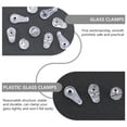 thumbnail image 4 of 50pcs Cabinet Glass Mirror Clips Mounting Spacers Clamps Holder, 4 of 6