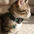 thumbnail image 5 of Cute Footprint Airtag Cat Collar Breakaway with Holder & Bell,Safety Buckle Kitten Collar with Apple Airtag Cat Collar Holder,Adjustable Classic Plaid for Girl Boy Cats, Pet Accessories,Gifts, 5 of 6