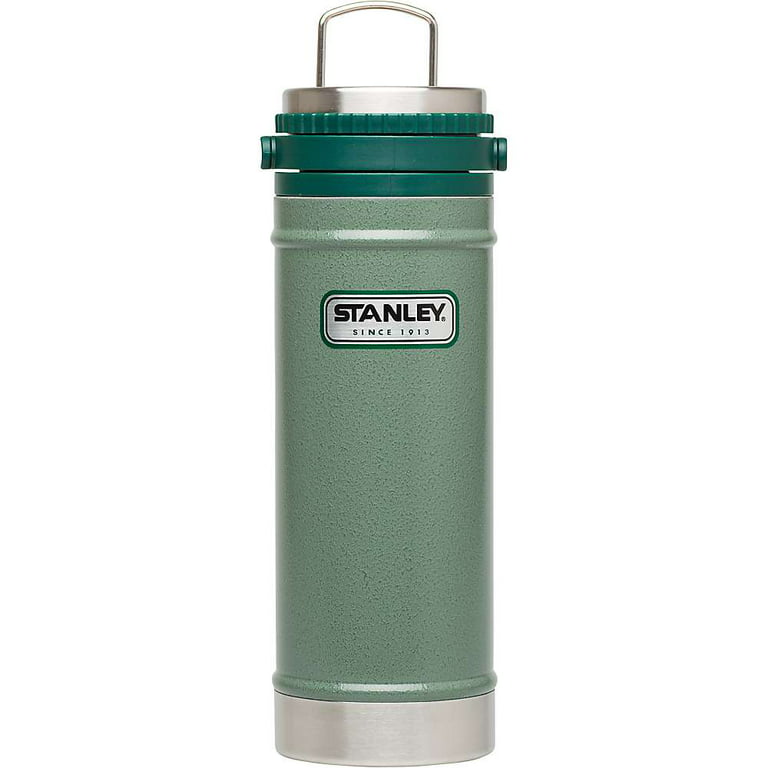 Stanley 24 oz Travel Thermos Green Top Stainless Steel