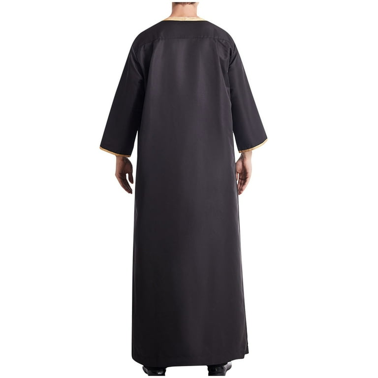 Moslim Mannen Kleding Kaftan Gewaden Pakistan Traditionele Lange Mode Jubba Thobe Marokko Arabische Abaya Turkse Lange Jurk Dubai Islam