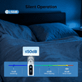 thumbnail image 4 of Nantfun Bleu - Machine à Humidificateurs Légère Rechargeable par USB, Usage Domestique et Voyage..., 4 of 4