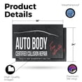 thumbnail image 2 of Auto Body Full Collision Repair Vinyl Decal 2 Pack of 24 Inch x 36 Inch Weatherproof Heavy-Duty Adhesive Backing | Professional Vehicle Restoration, Paint Work | Made in USA, 2 of 6