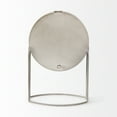 thumbnail image 3 of Mercana Aurus Matte Gray Metal Table Clock, 3 of 8
