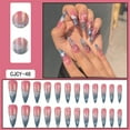 thumbnail image 2 of Uñas postizas bonitas, uñas largas, purpurina, pegamento con purpurina, uñas postizas, con pedrería, uñas brillantes para mujer, 1 ml, 2 of 2