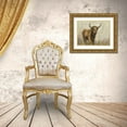 thumbnail image 3 of Vassileva, Silvia 14x12 Gold Ornate Wood Framed with Double Matting Museum Art Print Titled - Highland Mountain Cow, 3 of 4