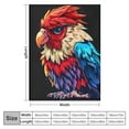 thumbnail image 4 of Orinice Colorful Bird Warm Lightweight Blanket Soft Fleece Throw Blanket for All Seasons, Living Room Sofa Decor, Cow Gifts, Flannel Material, Multiple Sizes Available 60x80in, 4 of 6