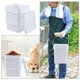 thumbnail image 6 of Teyyvn 5 Gallon Plastic Square Bucket with Lid and Handle, 4 Pack White Square Food Bucket Pail Container, 6 of 7