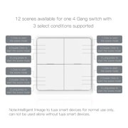 Tuya Smart ZigBee 3.0 Wireless 12 Scenes Wall Switch Button Controller Adhesive Smart Automation ,Trusted and Reliable
