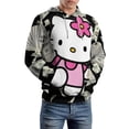 thumbnail image 6 of HELLO KITTY Hoodie with Pocket Anime for Men Women Couple Gift, 6 of 7