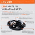 thumbnail image 4 of Sylvania - LED Light Bar or Pod Wiring Harness Kit, Weatherproof Deutsch Connectors, 12V On Off Switch Power Relay Blade Fuse Off Road Lights LED Work Light, Spot Flood Combo, 2 Lightbars, 1 Pack, 4 of 6