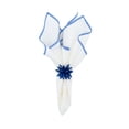 thumbnail image 2 of Linen Napkins With Blue Stitch Edges, Set of 4, 2 of 7