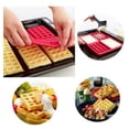 thumbnail image 4 of POINTERTECK ‘s Kitchen Square Waffle Mold Four Grids Silicone Cake Mould Pancake Bakeware Kitchen Baking Tool Red, 4 of 9