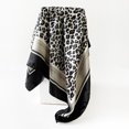 thumbnail image 4 of UJNDER Women's Elegant Satin Feel Square Scarf Headscarf and Shawl Lightweight Wrap for Adult Sophisticated Everyday Wear Scarf,Black,One Size, 4 of 4