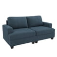 thumbnail image 6 of HONBAY 65.4" Corduroy Loveseat Sofa, Deep Seat 2-Seater Modular Sectional Couch for Small Living Room and Apartment, Blue, 6 of 7