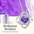 thumbnail image 5 of Ladies 925 Sterling Silver Heart Knot Necklace Valentine's Day Anniversary Birthday Christmas Gift for Wife Girlfriend Mom, 5 of 6