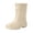 White, variant on Women's Waterproof Mid-Calf Rain Boots Lightweight Rubber Garden Shoes with Wide Calf and Anti-Slip Sole for Outdoor Farm Work Yellow 6