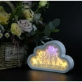 thumbnail image 1 of LINLIN 3D Papercut Light Boxes, Paper Carving Night Light Cloud Shadow Box LED Night Lamp for Kids Bedroom Battery USB Operated, 1 of 6