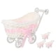 thumbnail image 1 of Woven Flowers Basket Mini Flower Basket Home Tabletop Decoration Pink 26.00X15.00X10.00CM Gift Container 4Pcs, 1 of 5