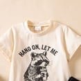 thumbnail image 6 of mgoYE Toddler Baby Boy Summer Clothes Boys Outfit Letter Print Short Sleeve T-Shirt Tops + Shorts Set (Beige,12-18 Months), 6 of 8