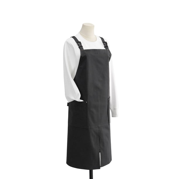 Delantal de lona impermeable para restaurante de café, ropa de trabajo, peto de algodón, uniforme de cocina