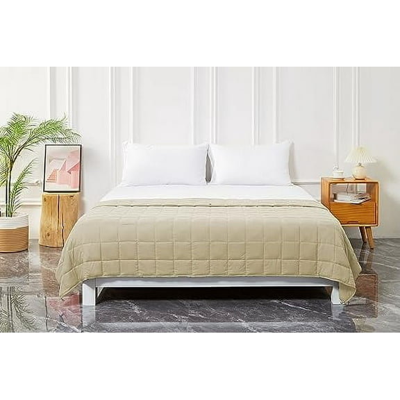 MUTLU HOME GOODS Soft Weighted Blanket, Heavy Blanket with Glass , Breathable and Calming Weighted Blanket for Adults 20 lbs Weighted Blankets