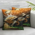 thumbnail image 3 of Orinice Tortoise Turtle Jumping Print Throw Pillow Cover Soft Decorative Pillowcase  Modern Square Pillow Cases Double Sided Cushion Cover Case for Living Room Bedroom Sofa Home Decor White, 3 of 5
