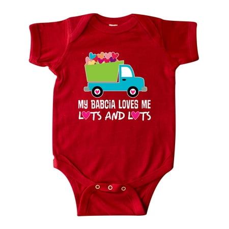 

Inktastic Babcia Loves Me Grandchild Gift Gift Baby Boy Bodysuit