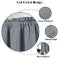 thumbnail image 3 of Blackout Curtain Valances,Linen Kitchen Curtains,Energy Efficient Insulated Noise Reduction Privacy Curtain for Kitchen Bedroom Living Room Nursery Dorm, 3 of 9