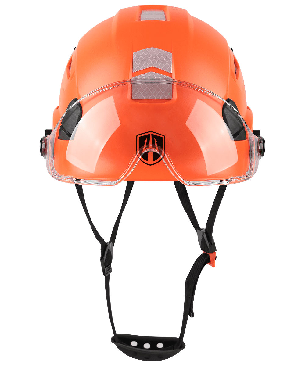GREEN DEVIL Safety Helmet Hard Hat with Visor and Chinstrap Adjustable Lightweight Vented ABS Work Helmet for Men and Women 6-Point Suspension ANSI Z89.1 Approved Ideal for Industrial & Construction