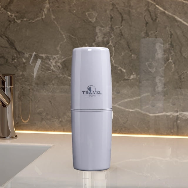 Travel Toothbrush and Toothpaste Cup Holder,Portable Travel Toothbrush Cup Case,Toothbrush Holder with Cover Travel Toothbrush Containers,Travel Bottle Toiletries Container,Shampoo Toiletries Bottle