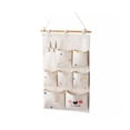 thumbnail image 2 of ShaoXinWan Multi Compartment Fabric Storage Organizer, Foldable Ventilated Wall Hanging Pocket Bag, Multi Size Sundry Caddy for Bathroom Bedroom Cosmetic & Dorm Storage, 2 of 7