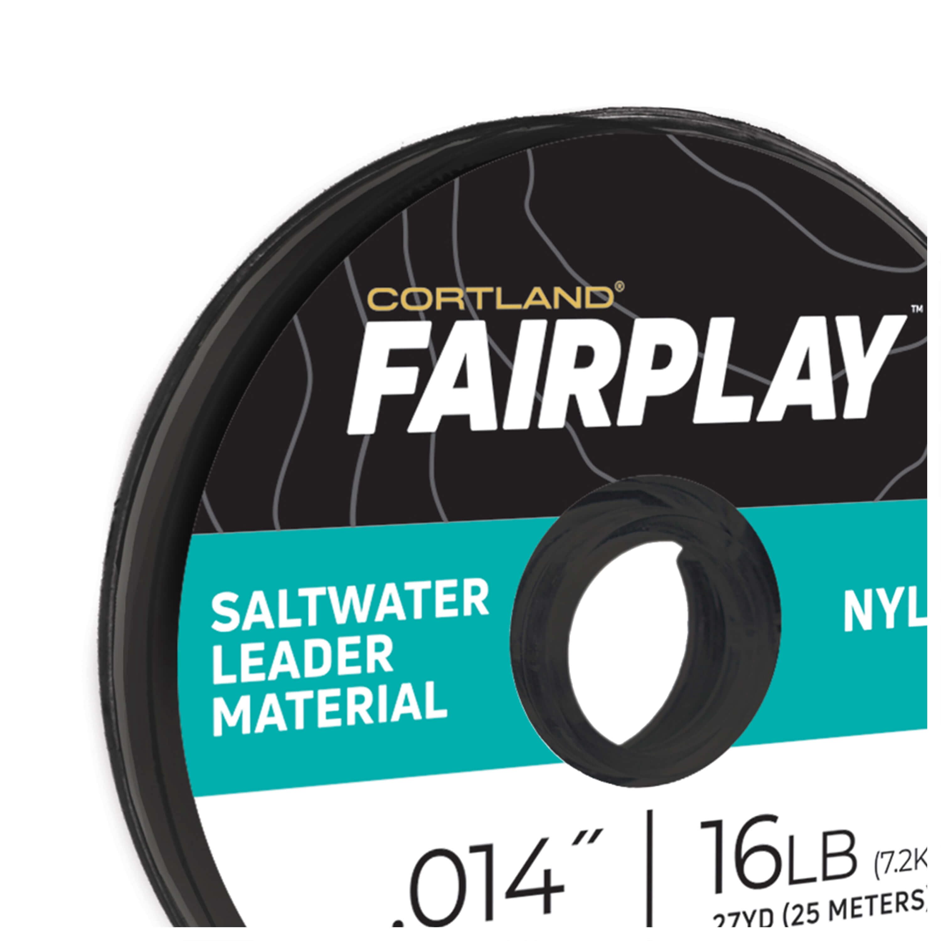 Cortland Fairplay Nylon Saltwater Leader Material, 27.3 Yards, 16lb Test, 609495