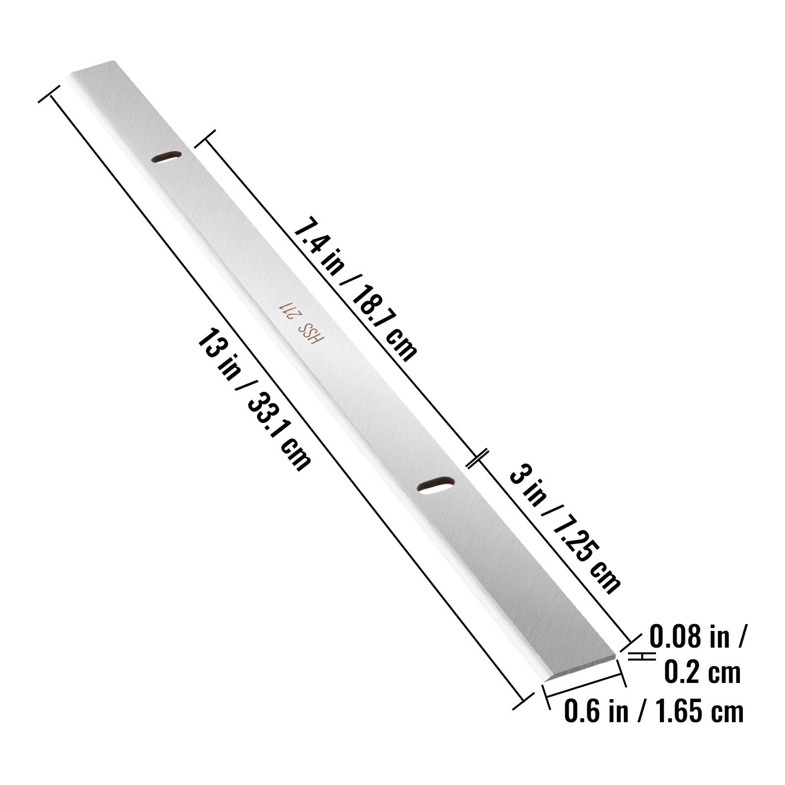 High-Speed Steel Planer Knives 2mm Thickened, HRC55-60 Hardness Quench Hardened, Sharp Durable Replacement Blades for Electric Planer Woodworking