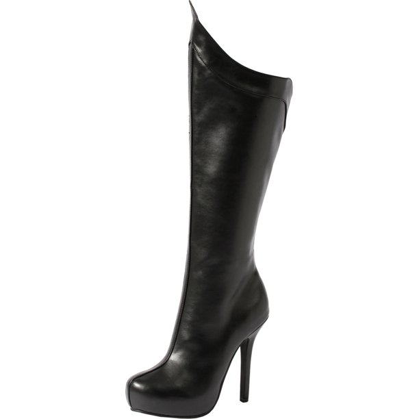 matte black high heels
