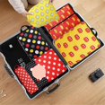 thumbnail image 6 of Compression Packing Cubes for Suitcases, 6 Set Travel Luggage Organizer Bags Lightweight Waterproof Smell Proof Red Dots Packing Cubes as Travel Accessories for Women, 6 of 6
