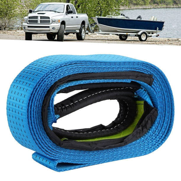 Trailer Rope Recovery Tow Strap Heavy Duty Tow String Emergency Towing Rope  Recovery Towline 5m/16.4ft Recovery Tow Strap Kit 8Tons Break Strength