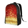 thumbnail image 2 of Haiem Red Gold Glitter Backpack - Stylish and Durable 15-inch Laptop Backpack with Waterproof Oxford Fabric, 2 of 8