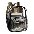 thumbnail image 5 of ALAZA Clear Backpack Cute Cats in Garden PVC Transparent BookBag, 5 of 7