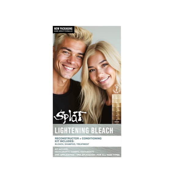 Splat Lightening Bleach, Semi-Permanent Lightening Hair Dye for All Hair Colors